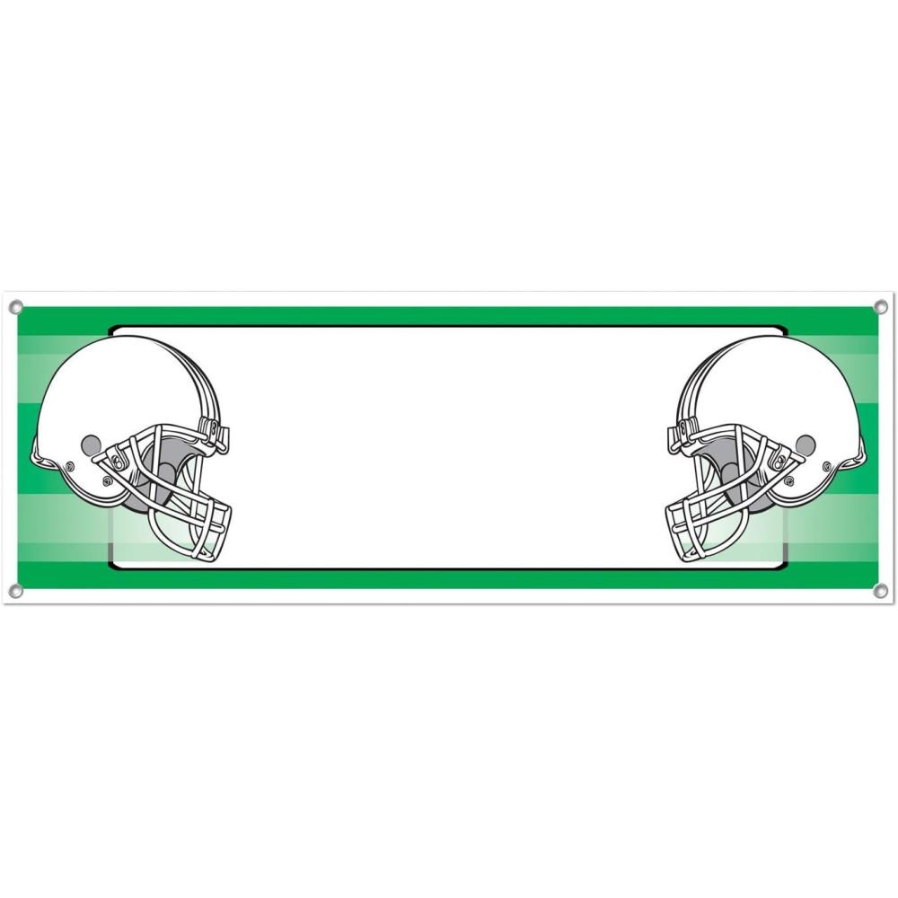 imageBeistle  2 Piece Opposing Helmets Sign Banners 5 x 21Opposing Helmets Sign Banner  1 Pack