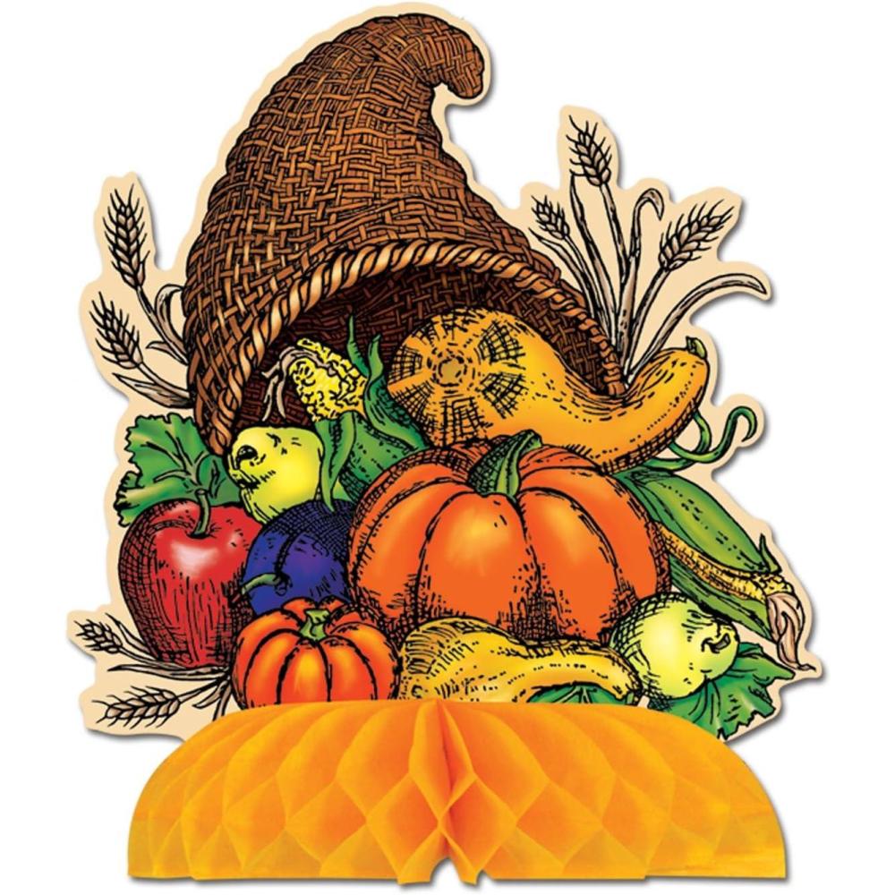 imageBeistle 1Pack Decorative Cornucopia Centerpiece 9Inch