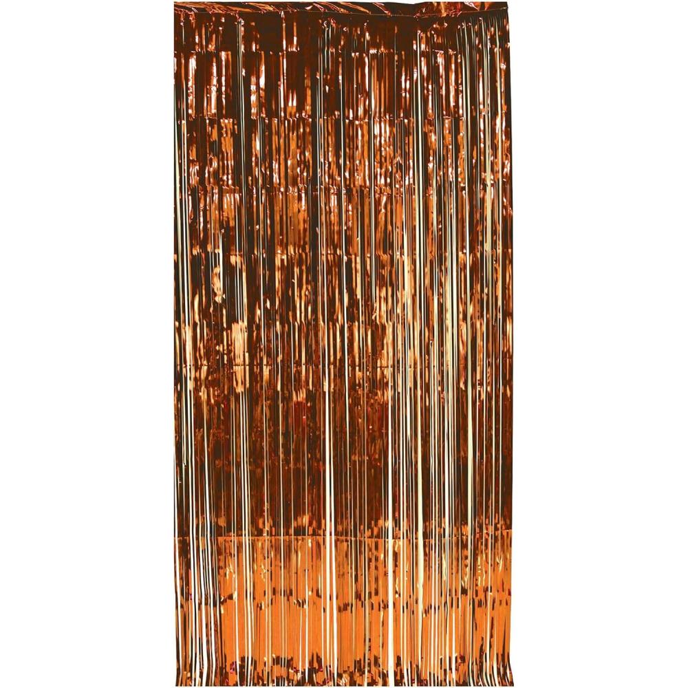 imageBeistle 1Ply Tinsel Foil Fringe Curtain Photo Booth Backdrop Birthday Party Decorations Wedding Reception Baby Shower Celebration Graduation SuppliesOrange