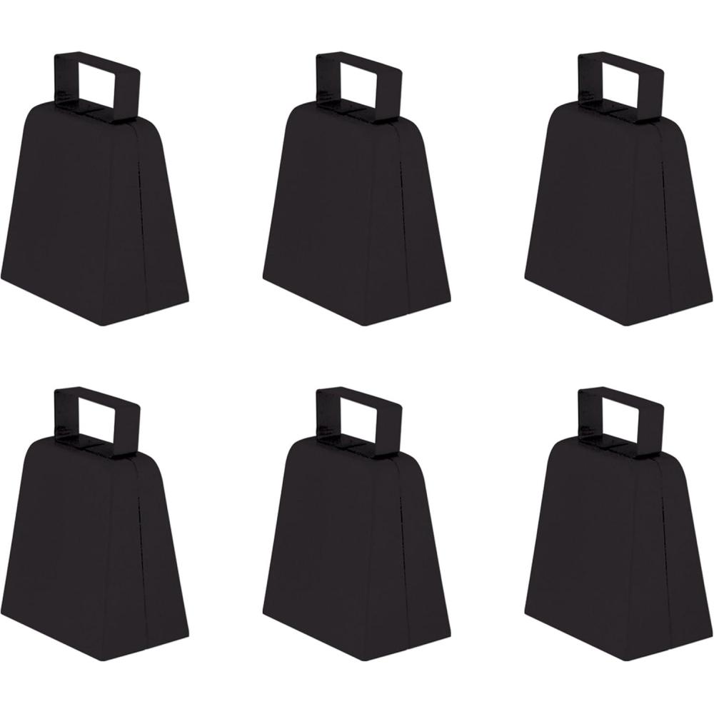 imageBeistle 2 Piece 4quot Metal Cow Print Cowbells Animal Theme Noisemakers For Football Games and Sporting Events Celebrating With You Since 1900Black