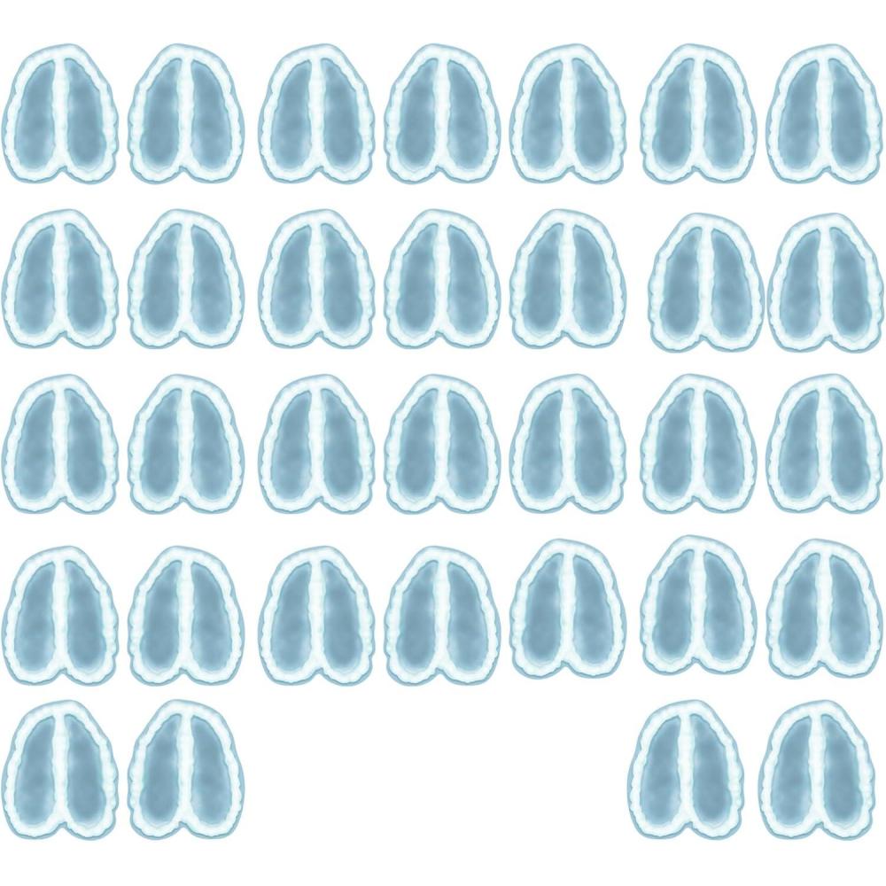 imageBeistle 2 Sheets 32 Pieces Reindeer Footprints Wall Clings Festive Christmas Decorations for The Winter Season Made in USA Since 1900 17quot x 12quot Light BlueWhite