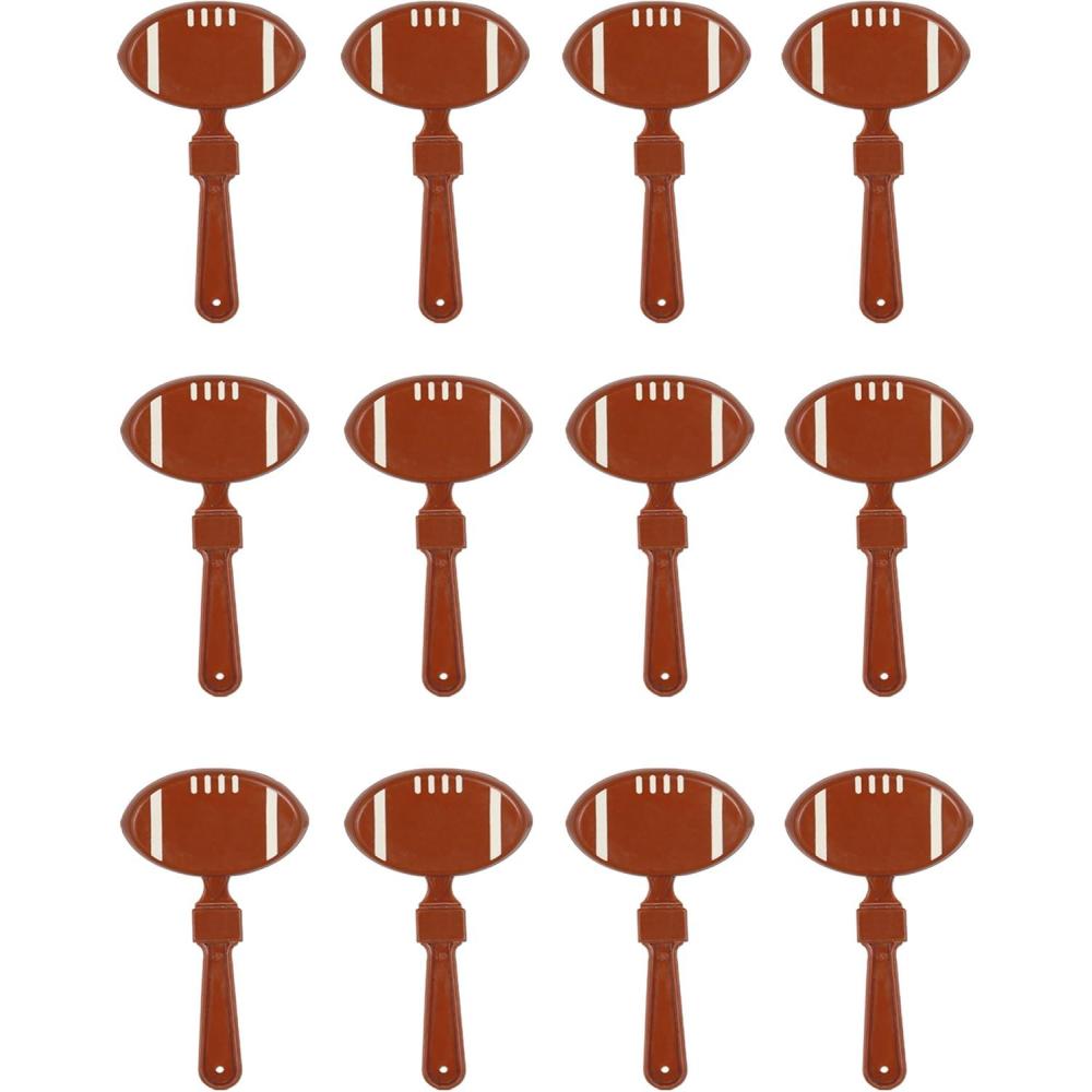 imageBeistle 24Pack Football Clappers for Party Favors 7InchBrownWhite7