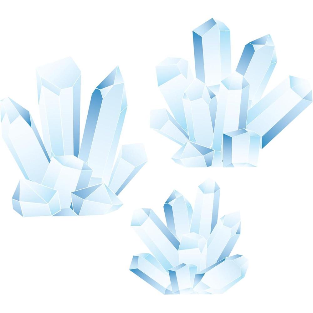 imageBeistle 3 Piece 28quot  38quot Cardboard Winter Wonderland Prom Decorations Ice Crystal Photo Props Party Decor Easels Attached