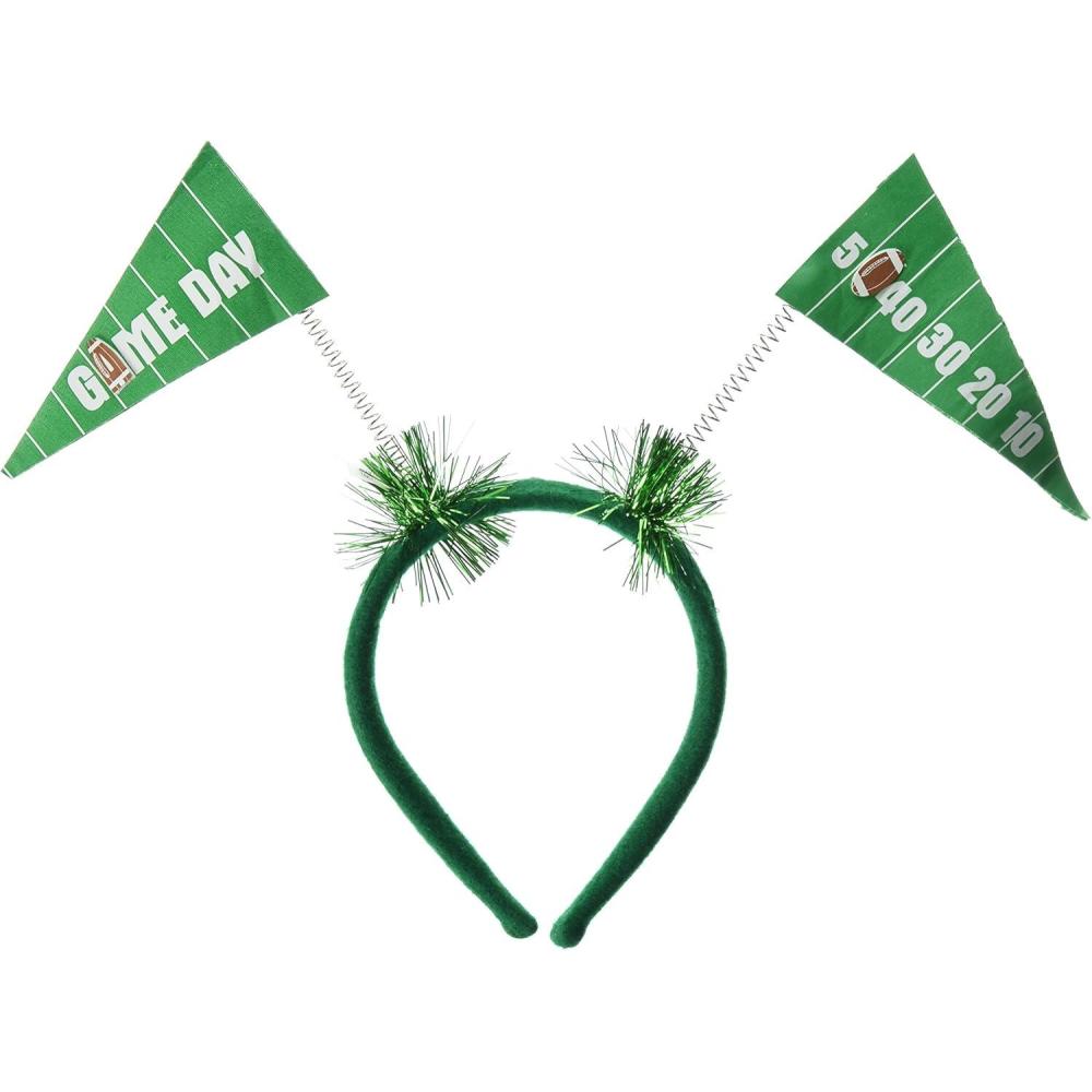imageBeistle 60593 1Pack Football Boppers Party HatsGame Day Pennant Flag Boppers