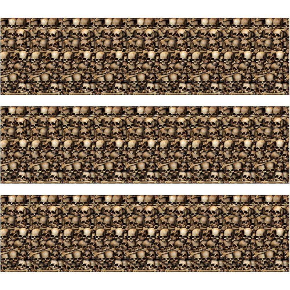 imageBeistle Catacombs Wall Backdrops 4 x 30 3 pcs  Skulls ampamp Bones Halloween Decorations