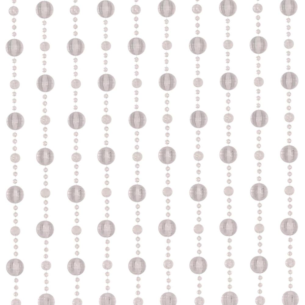imageBeistle Clear Beaded Curtain 66 x 1224 Hanging Doorway Beads Room Divider for Door or Entryway Party Supplies