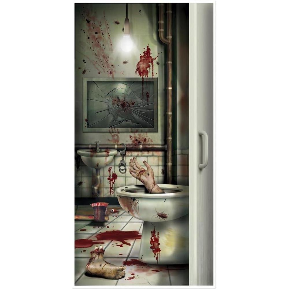 imageBeistle Creepy Restroom Door Cover  Standard6