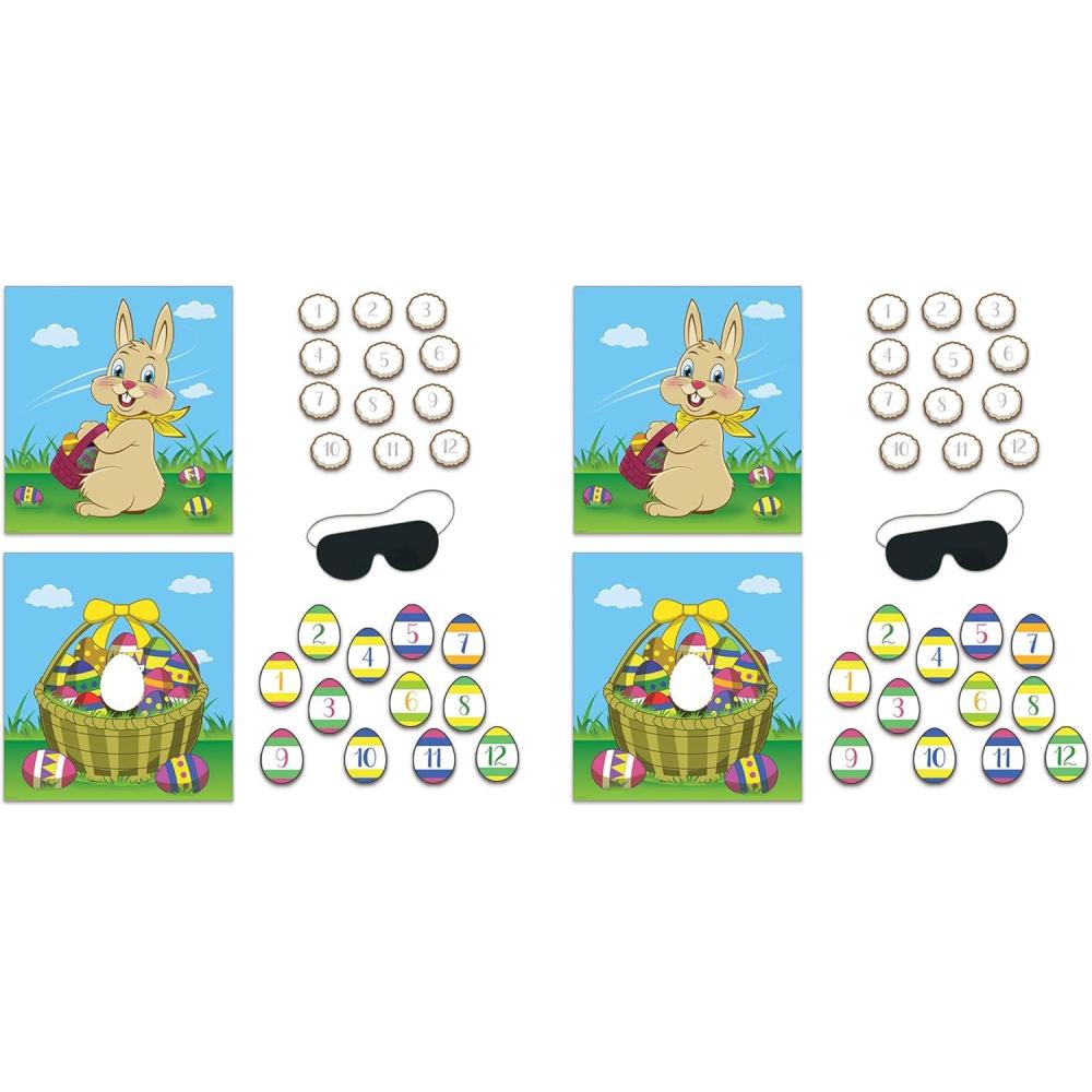 imageBeistle Easter Party Games and Inflatable Bunny Ears Ring Toss Set  Easter1