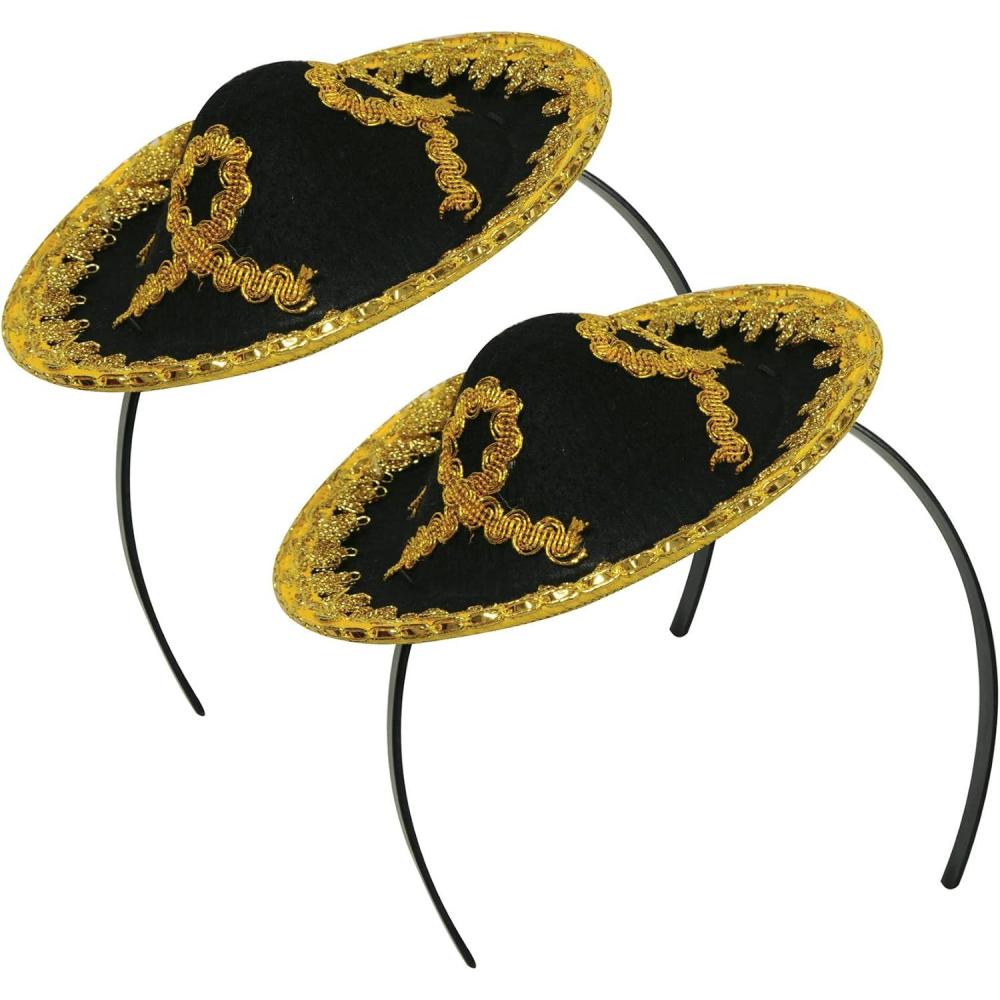 imageBeistle Fiesta Sombrero Headwear FiestaCinco de MayoSombrero Headband  2 Pack