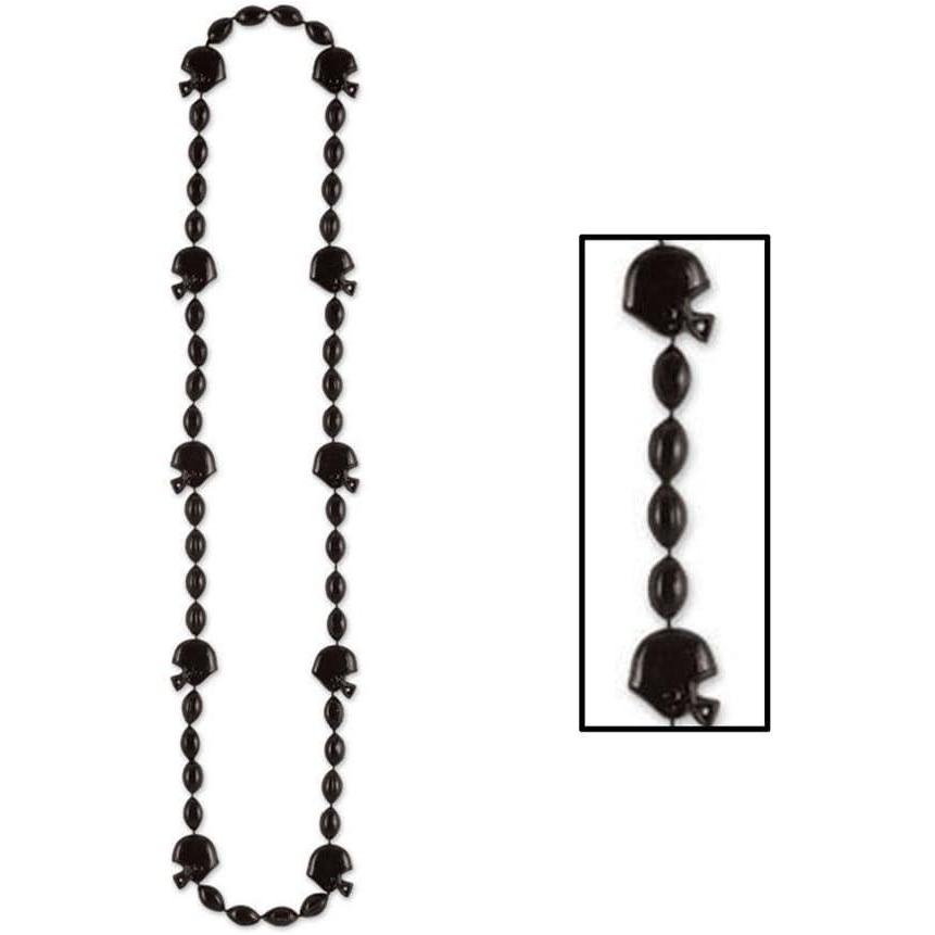 imageBeistle Football Beads for PartiesBlack