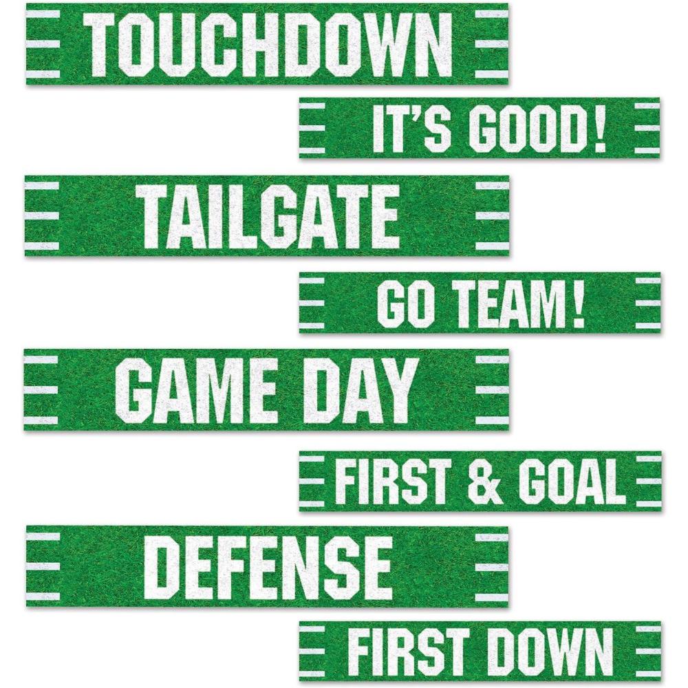 imageBeistle Football FiguresFootball Street Sign Cutouts  12 pack