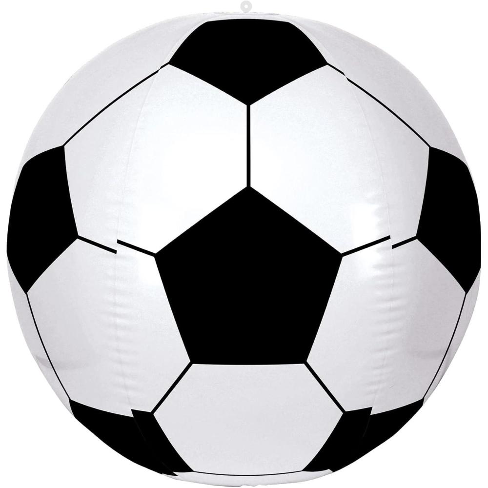 imageBeistle Giant Inflatable Soccer Ball Party Decorations for Sports Theme Birthday Celebration 28quot BlackWhite