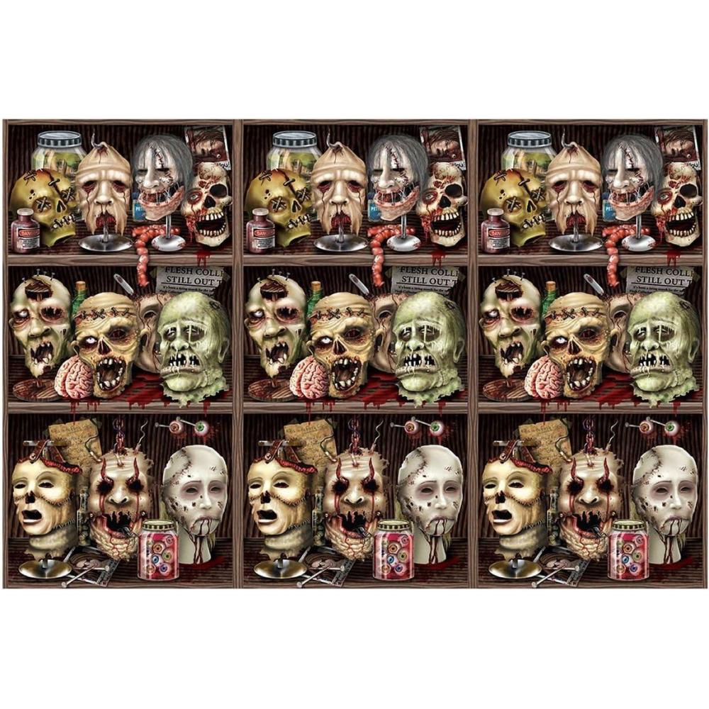 imageBeistle Graveyard BackdropScary Heads
