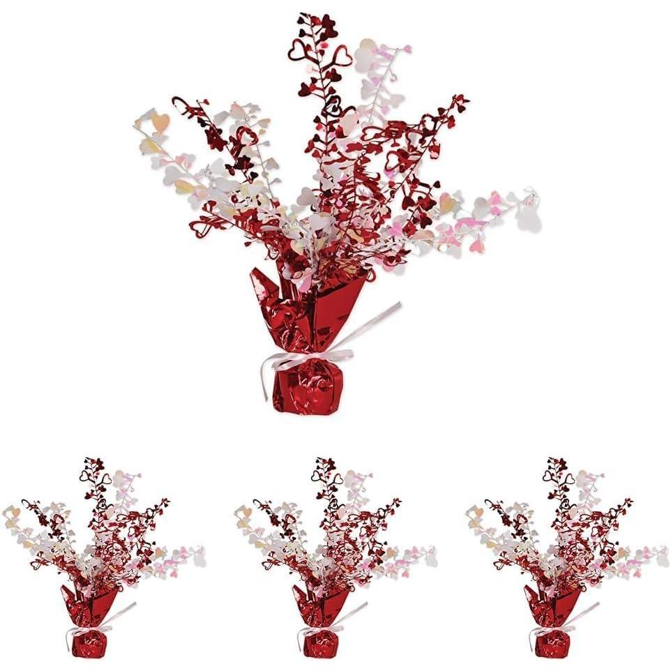 imageBeistle Heart Gleam N Burst CenterpiecePack of 4