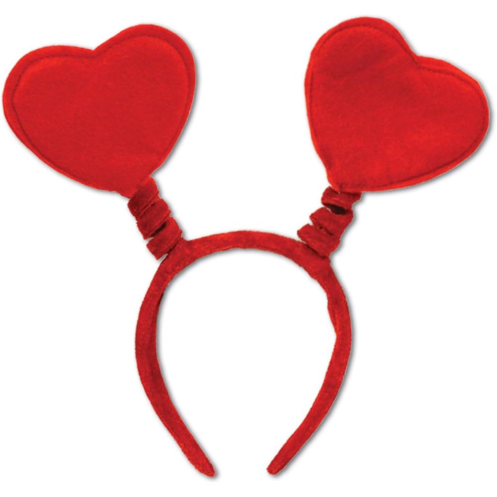 imageBeistle Heart Headband Party BoppersRed