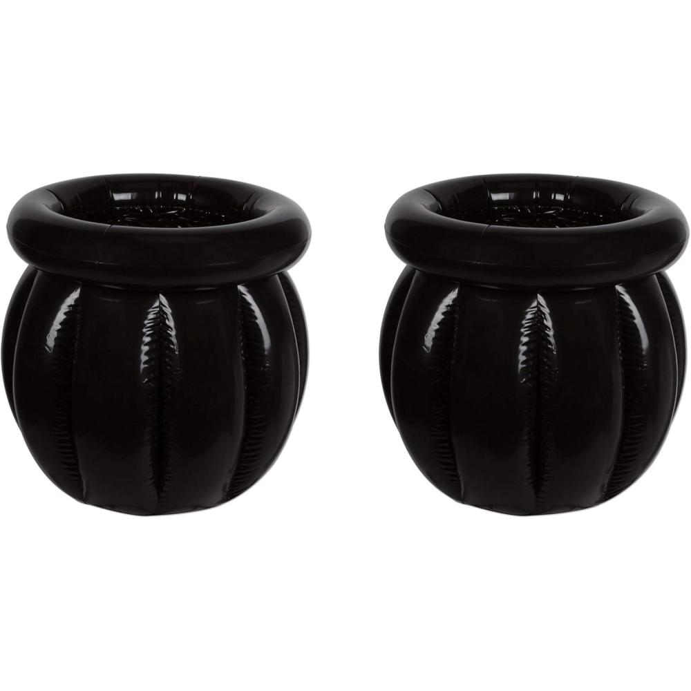 imageBeistle Inflatable Cooler  Drink Containers for Parties Beverage Cooler Spooky Decor HalloweenCauldron Cooler 2 Piece