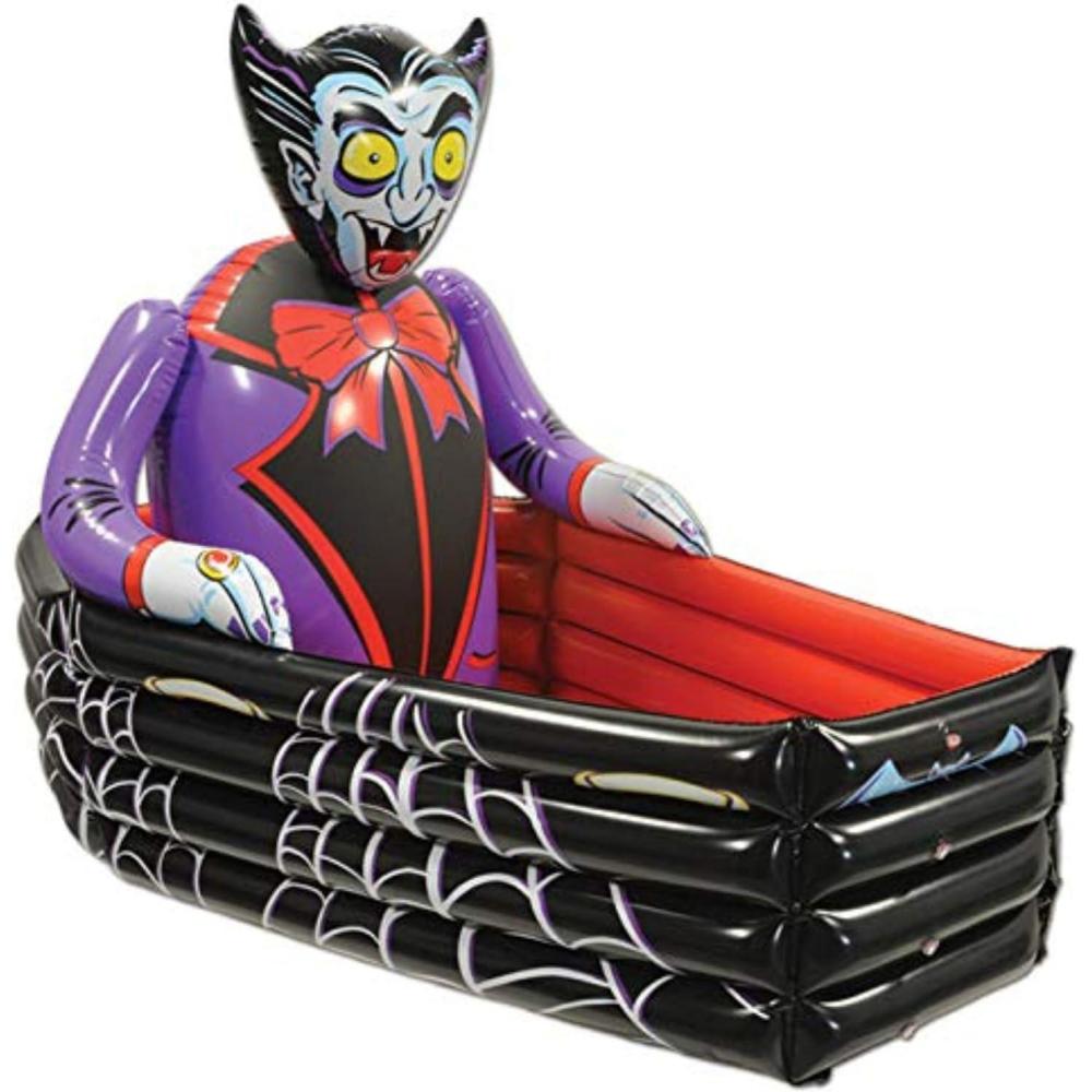 imageBeistle Inflatable Cooler  Drink Containers for Parties Beverage Cooler Spooky Decor HalloweenVampire  Coffin Cooler