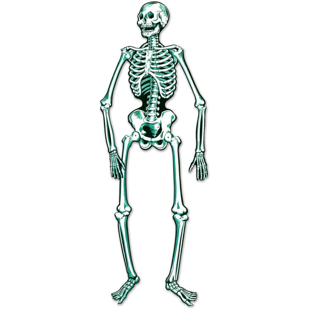 imageBeistle Jointed Skeleton Figurine for Party 6 Feet Paper CutoutSkeleton
