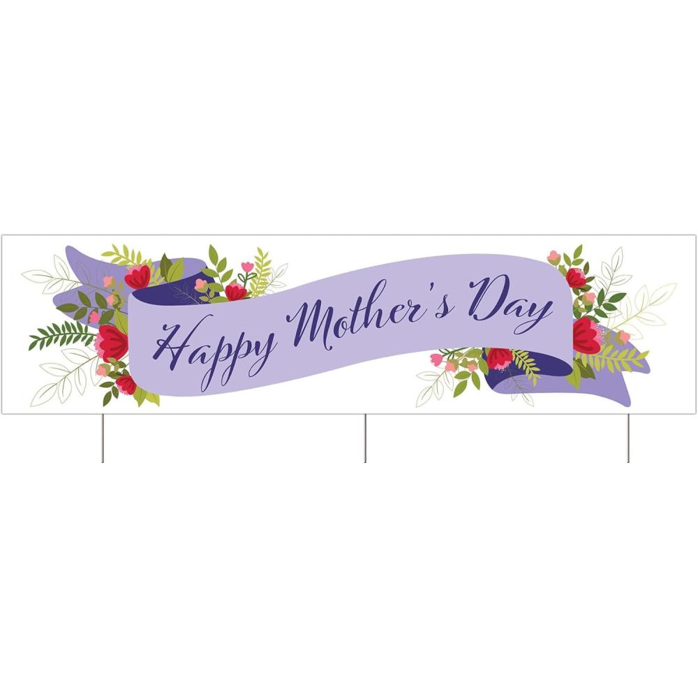 imageBeistle Jumbo Happy Mothers Day Plastic Yard Sign