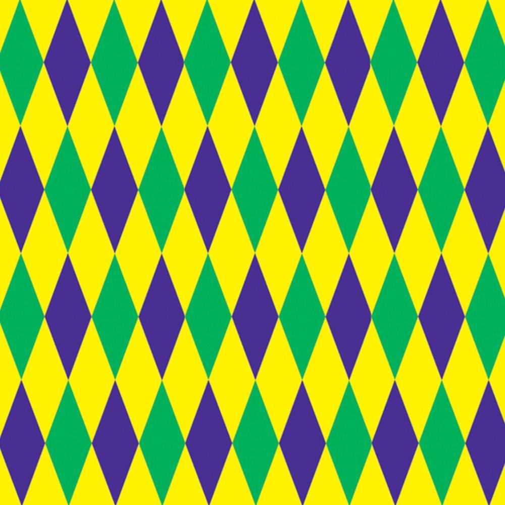imageBeistle Mardi Gras Harlequin BackdropMardi Gras Harlequin