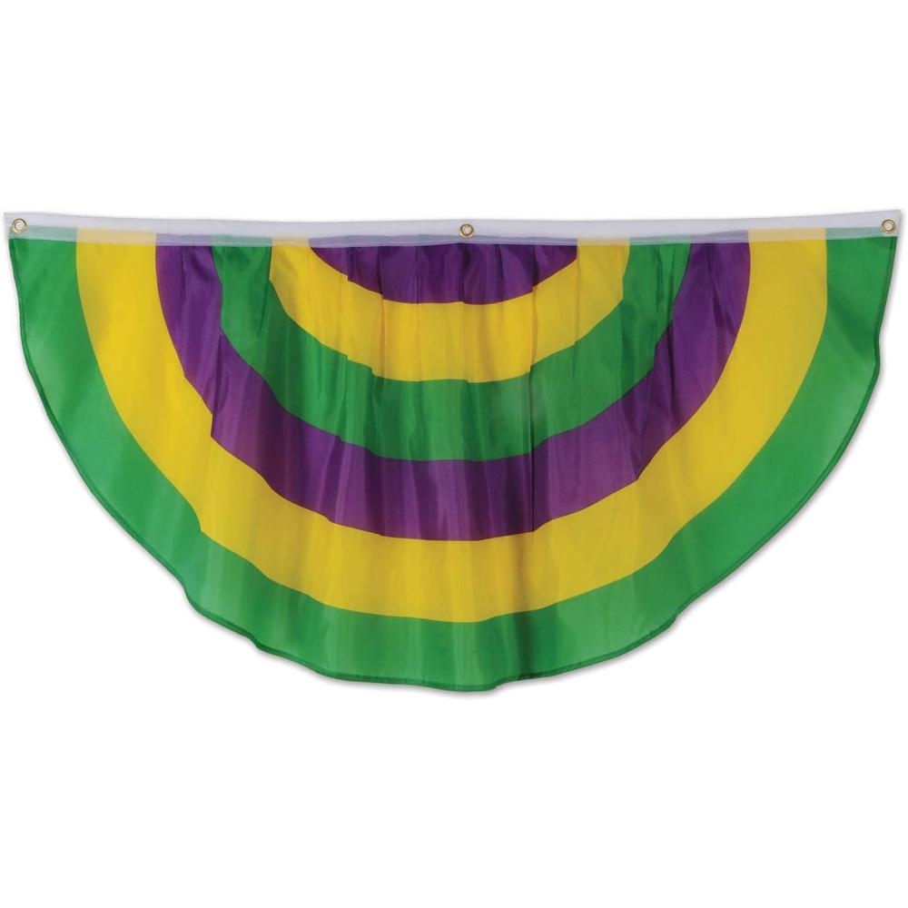 imageBeistle Mardi Gras Polyester Fabric Bunting BannerMardi Gras Fabric Bunting  B