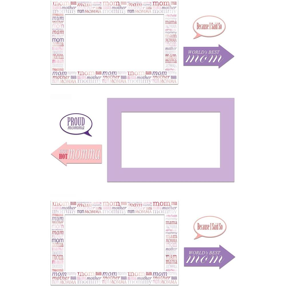 imageBeistle Mothers Day Photo Booth Props Picture Frames for Mom CelebrationMothers Day Photo Fun Frame