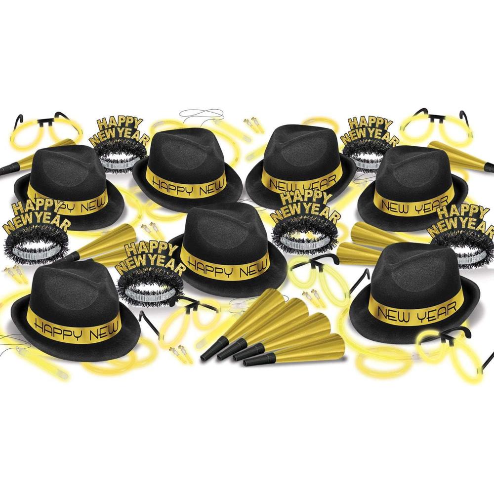 imageBeistle New Years Hats One Size BlackGold