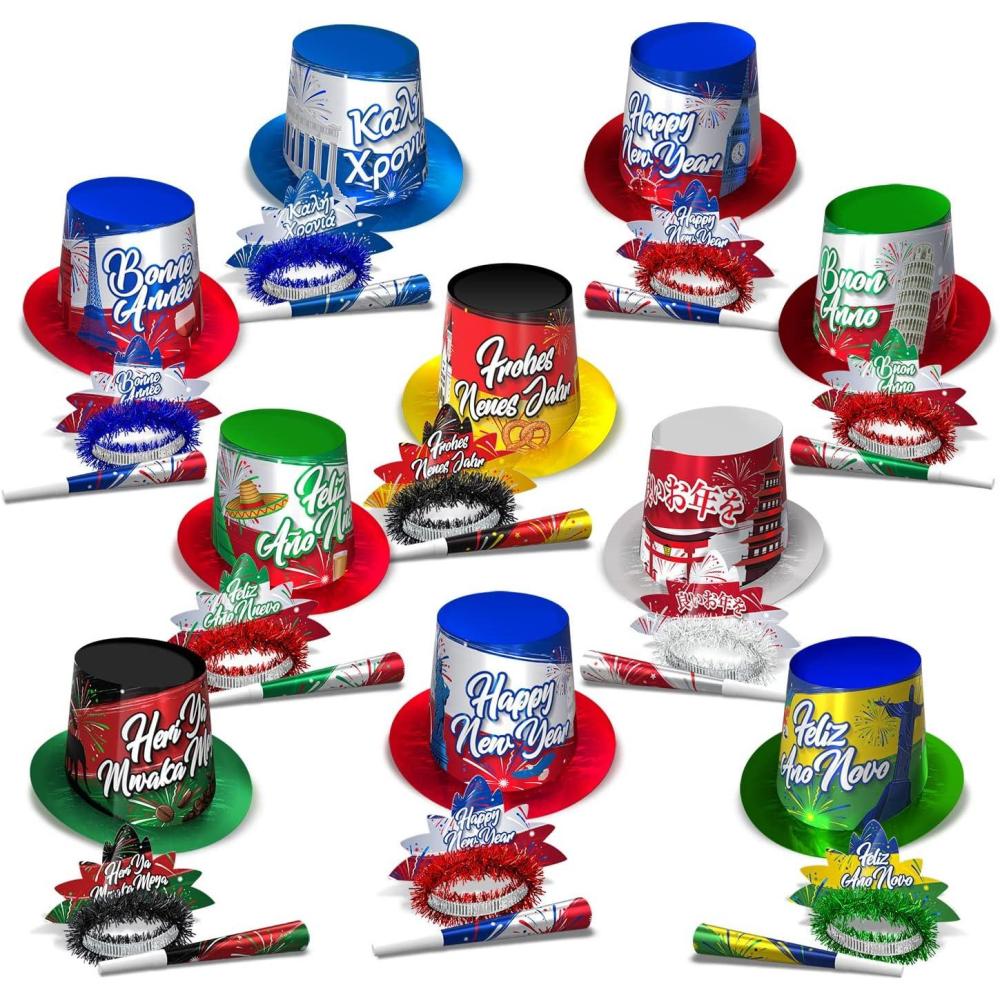 imageBeistle New Years Hats One Size Multicolor