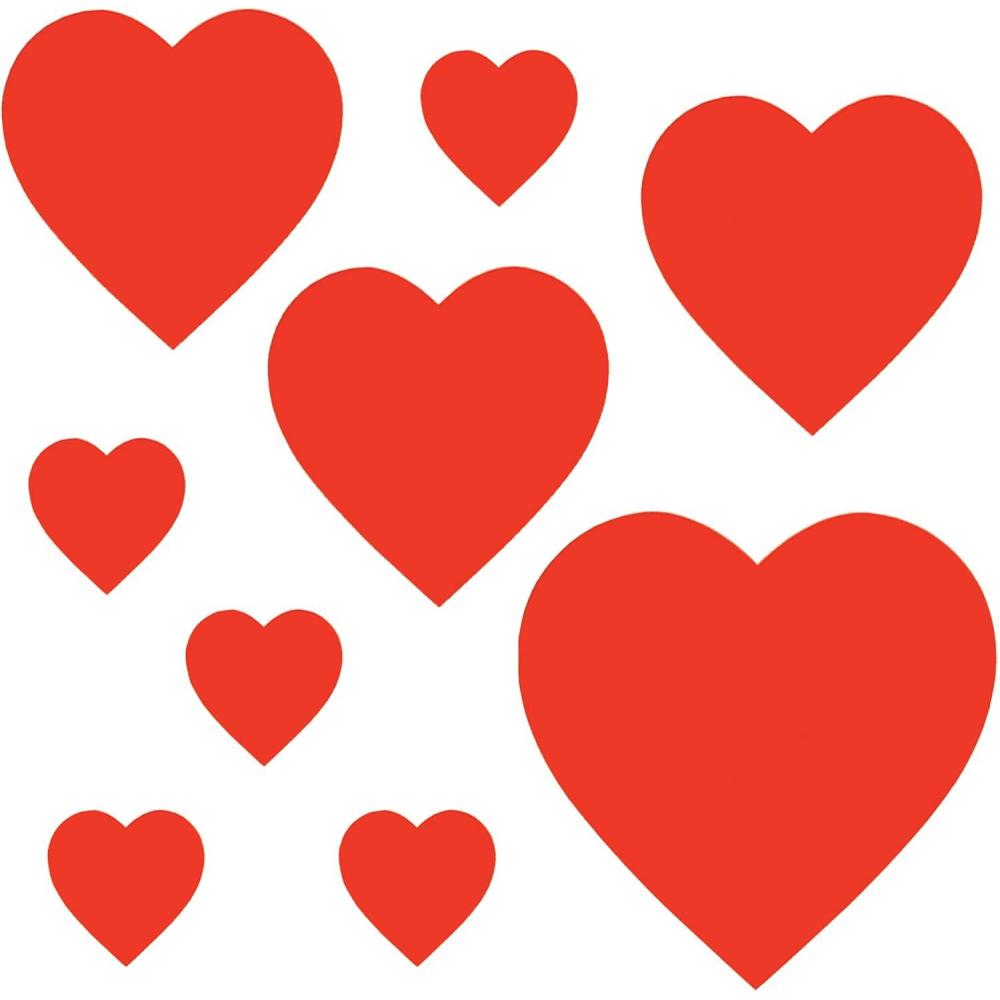 imageBeistle Packaged Printed Cupid CutoutsPkgd Printed Heart Cutouts  Assorted Sizes 9Pack