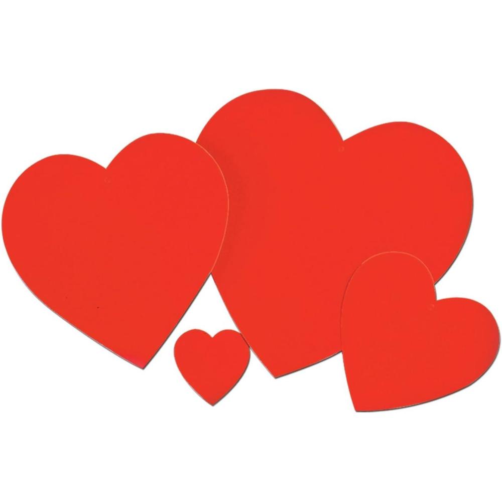 imageBeistle Packaged Printed Cupid CutoutsPrinted Heart Cutout  85 48Pack