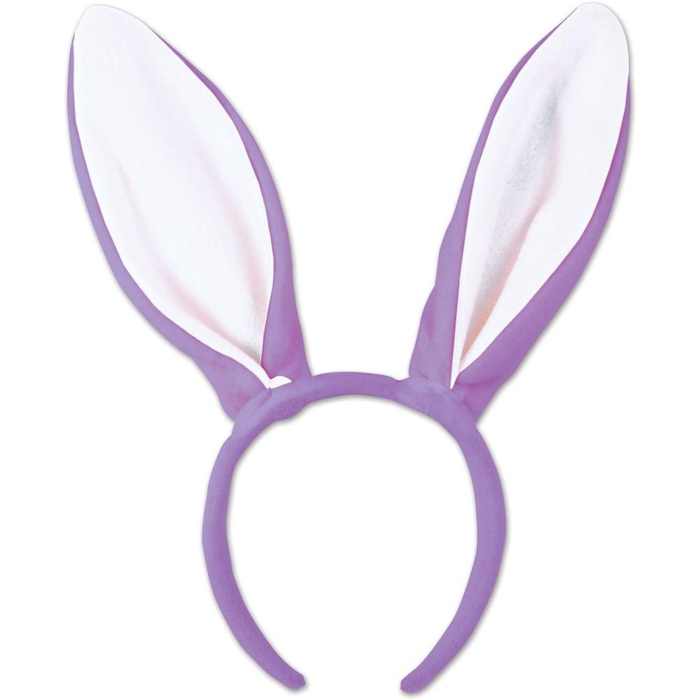 imageBeistle SoftTouch Bunny Ears Lavender ampamp White