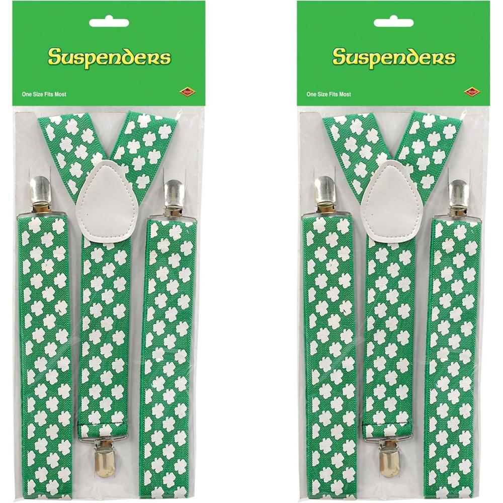 imageBeistle Suspenders and Bow TieShamrock Suspenders  2 Pack