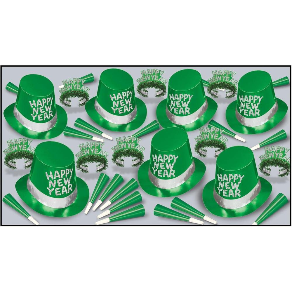 imageBeistle UnixexAdult New YearsGreenSilverWhite