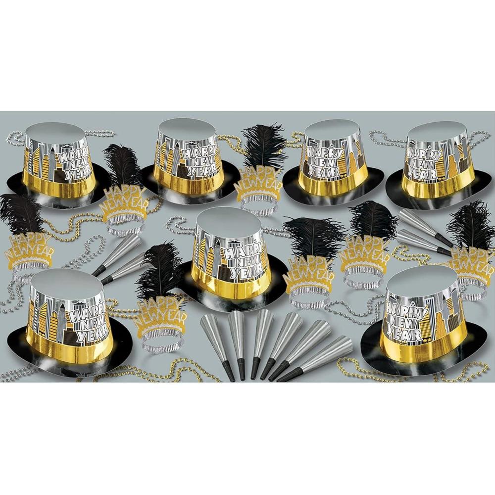 imageBeistle UnixexAdult New YearsSilverGoldBlack