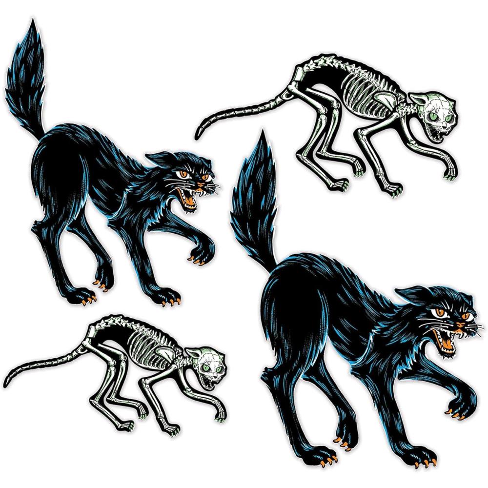 imageBeistle Vintage Halloween Jointed WitchVintage Halloween Cats