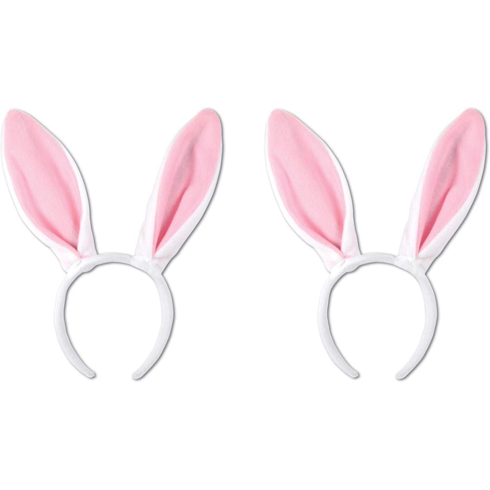 imageBeistle White Bunny Ear Headbands Set of 2  Easter Party Supplies Halloween Costume Headwear