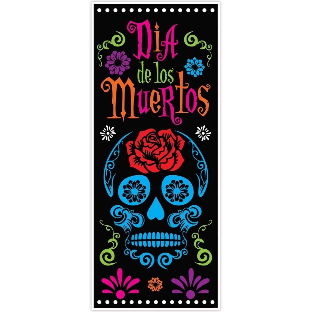 imageDay of the Dead Plastic Door Cover 1 pc