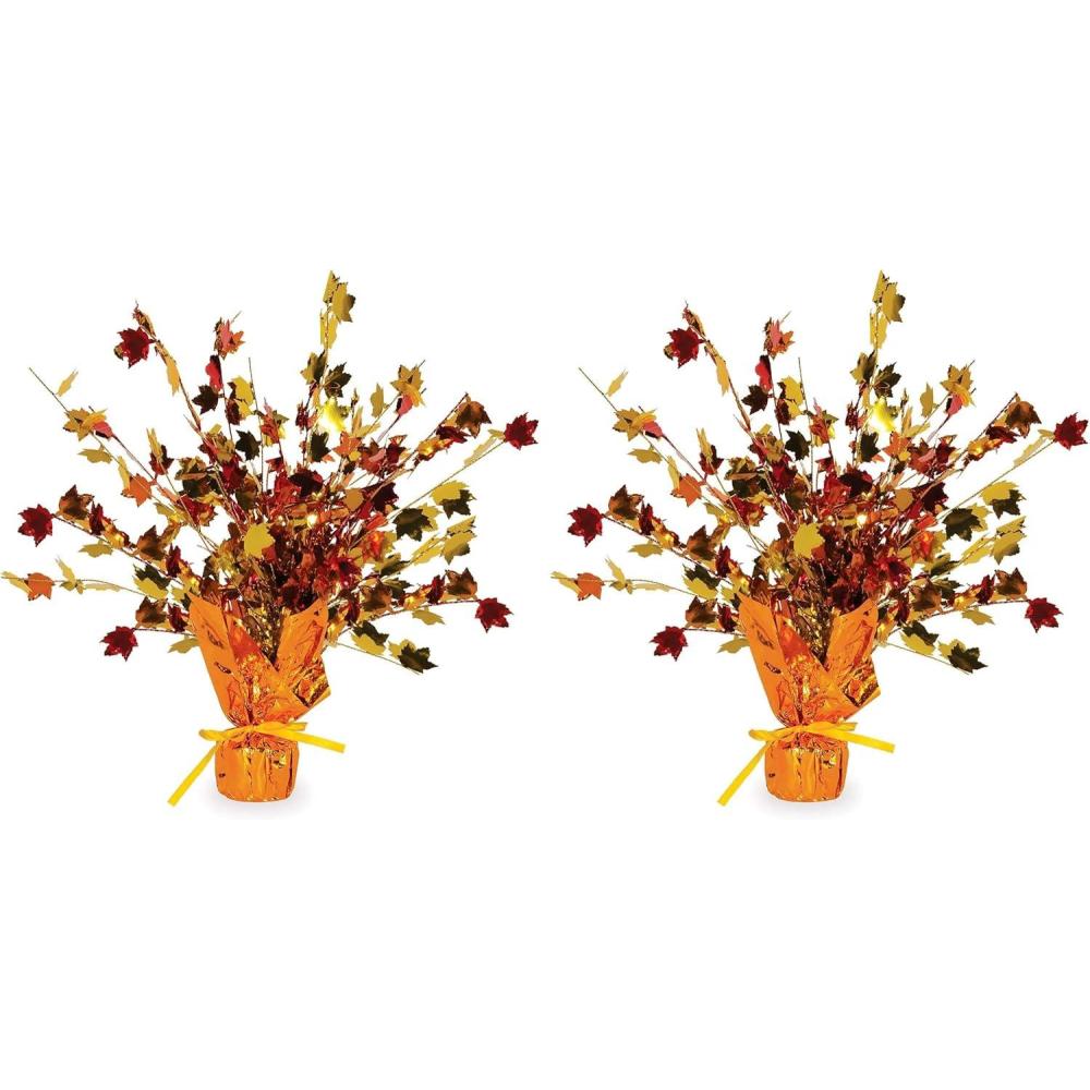 imageFall Leaves Gleam N Burst Centerpiece Party Accessory 1 count 1Pkg15 Pack of 2