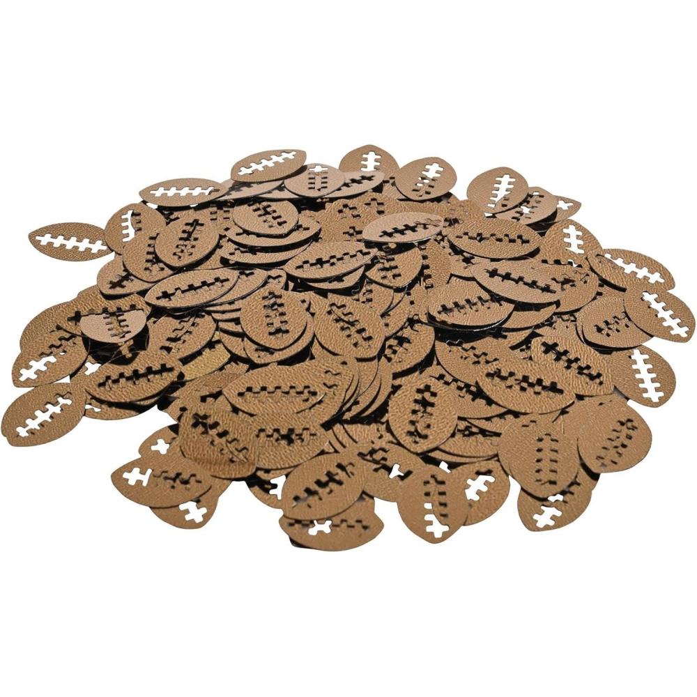 imageFanciFetti Footballs brown Party Accessory 1 count 1 OzPkg12 pack