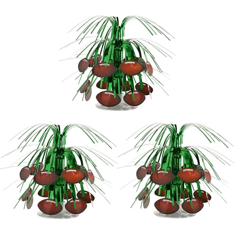 imageFootball Mini Cascade Centerpieces 3 Piece Sports Decorations Game Day Party Supplies Tableware