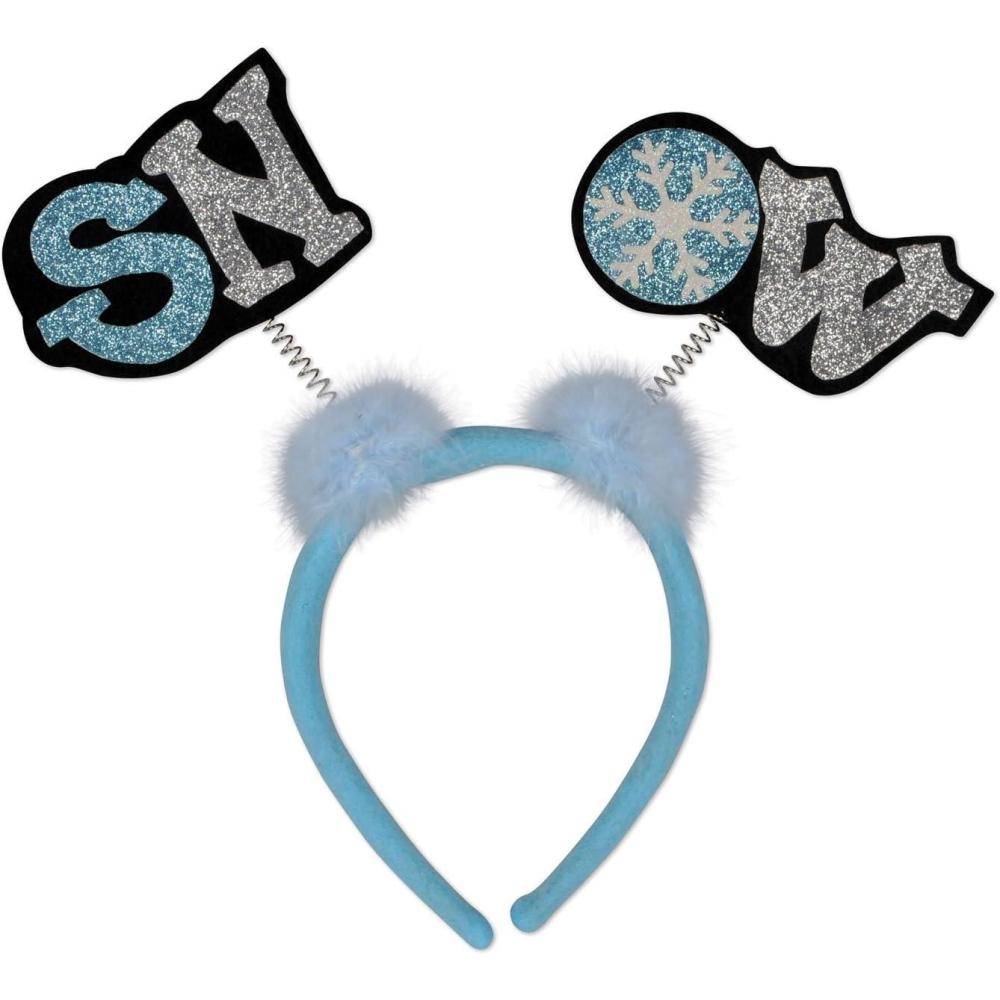 imageGlittered Snow Boppers Party Accessory 1 count 1Pkg