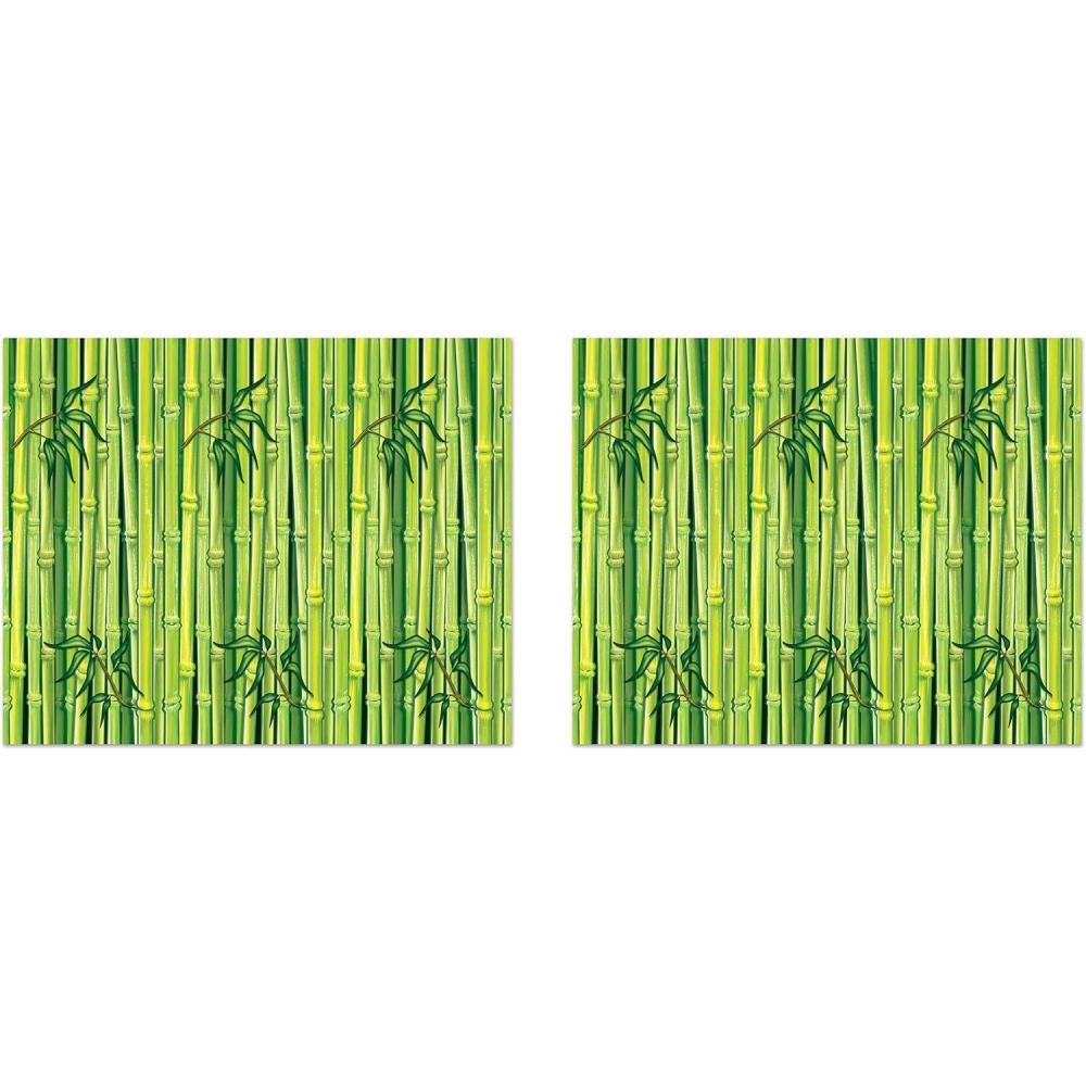 imageJungle Trees Photo BackdropBamboo  2 Piece