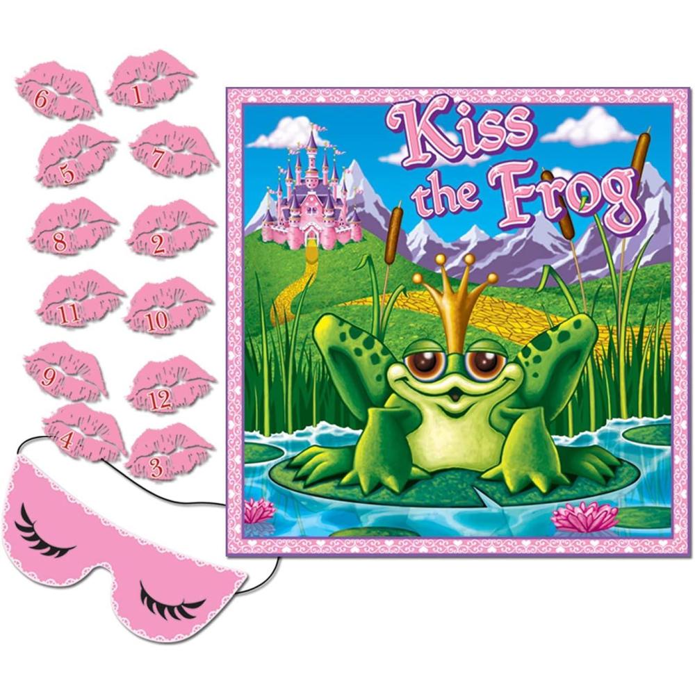 imageKiss The Frog Party Game mask ampamp 12 lips included Party Accessory 1 count 1Pkg1