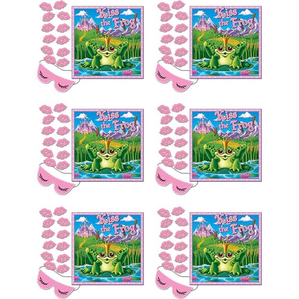 imageKiss The Frog Party Game mask ampamp 12 lips included Party Accessory 1 count 1Pkg6