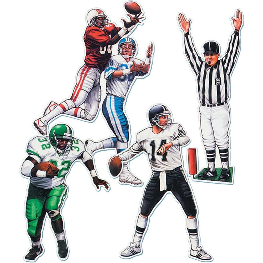 imagePkgd Football Figures Party Accessory 1 count 4Pkg1722