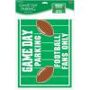 Beistle 11.5″ x 15.5″ Corrugated Plastic Game Day Parking Yard Sign With Metal Stake, Tailgate Party Football Decorations, Outdoor Lawn Décor, Made In USA Since 1900