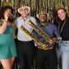 Beistle 12 Champagne New Year Hi-Hats, Elegant NYE Countdown Headwear, Gold Cheers! New Year Design, Top-Hat Party Accessories and Favors