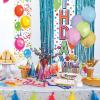 Beistle 12 Count Rainbow Metallic Plastic Wrapped Balloon Weights for Birthday Parties, Colorful Celebrations and Pride Events, Table Decorations for Any Theme, 6 Oz(White)
