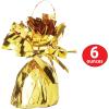 Beistle 12 Count Rainbow Metallic Plastic Wrapped Balloon Weights for Birthday Parties, Colorful Celebrations and Pride Events, Table Decorations for Any Theme, 6 Oz(Multicolor)
