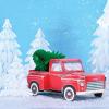 Beistle 12 Piece Clear Plastic Winter Theme Holiday Pine Tree Centerpieces, Christmas Decorations for Your Home